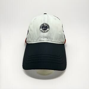 Roland Garros Paris Adjustable Strapback Navy Blue & White Tennis Hat Cap Mens